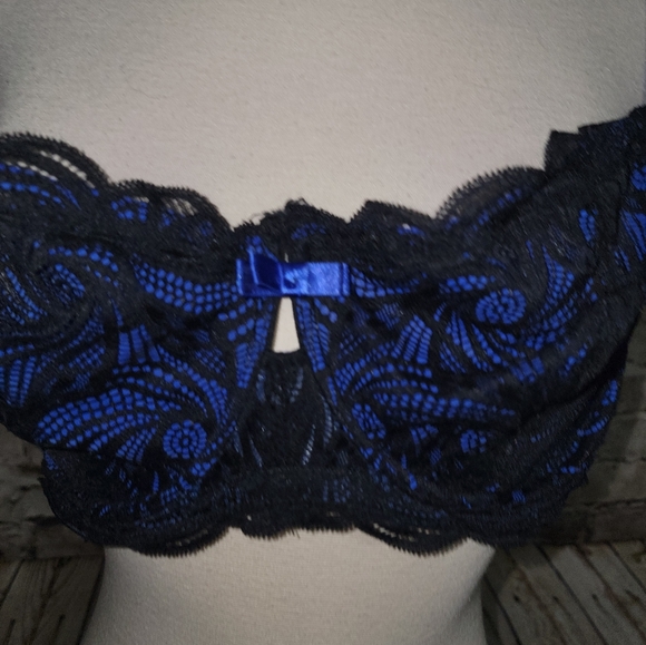 Adore Me Bra Size 38DDD Blue/Black - Picture 8 of 10